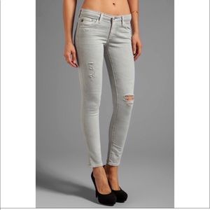 AG Legging Ankle Skinnies in Slab Grey
